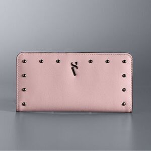 New Simply Vera Vera Wang Lilac Cream Studs Vivian Wallet